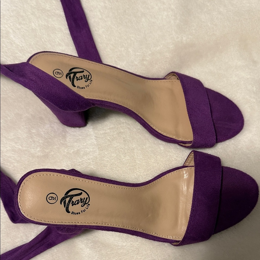 Trary Purple Heeled Sandals